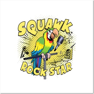 Squawk rock star Posters and Art